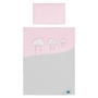 Kép 1/4 - 5-részes ágyneműhuzat Belisima Felhőcske 100/135 rózsaszín