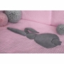 Kép 4/4 - 3-részes ágyneműgarnitúra Belisima Nyuszi 90/120 rózsaszín-szürke